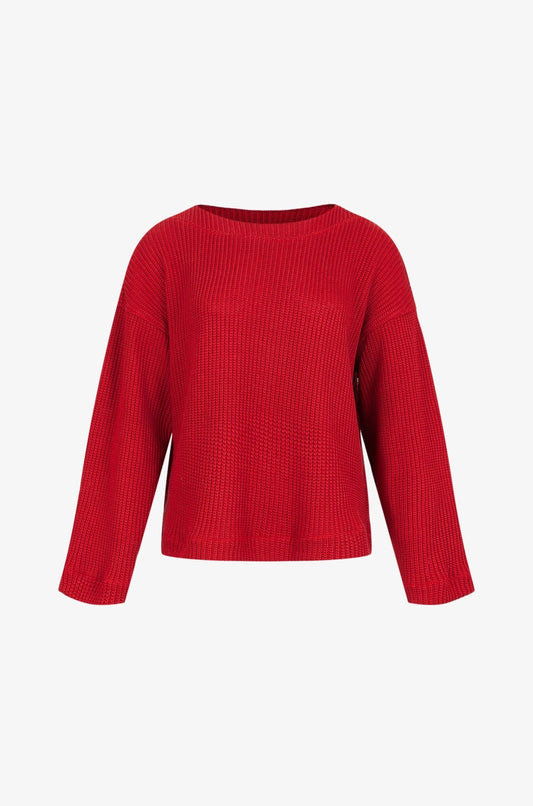 Pull Ample Maille Rouge