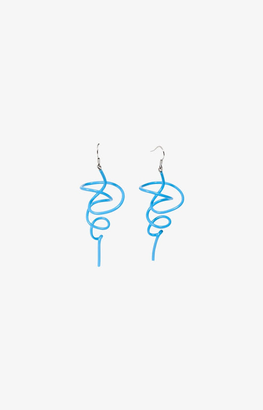 Boucles d'oreilles Little Zig - Shiny Bleu Pastel
