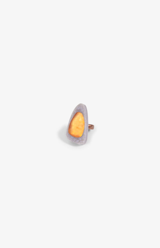 Bague Ovale Calder - Irisé Orange