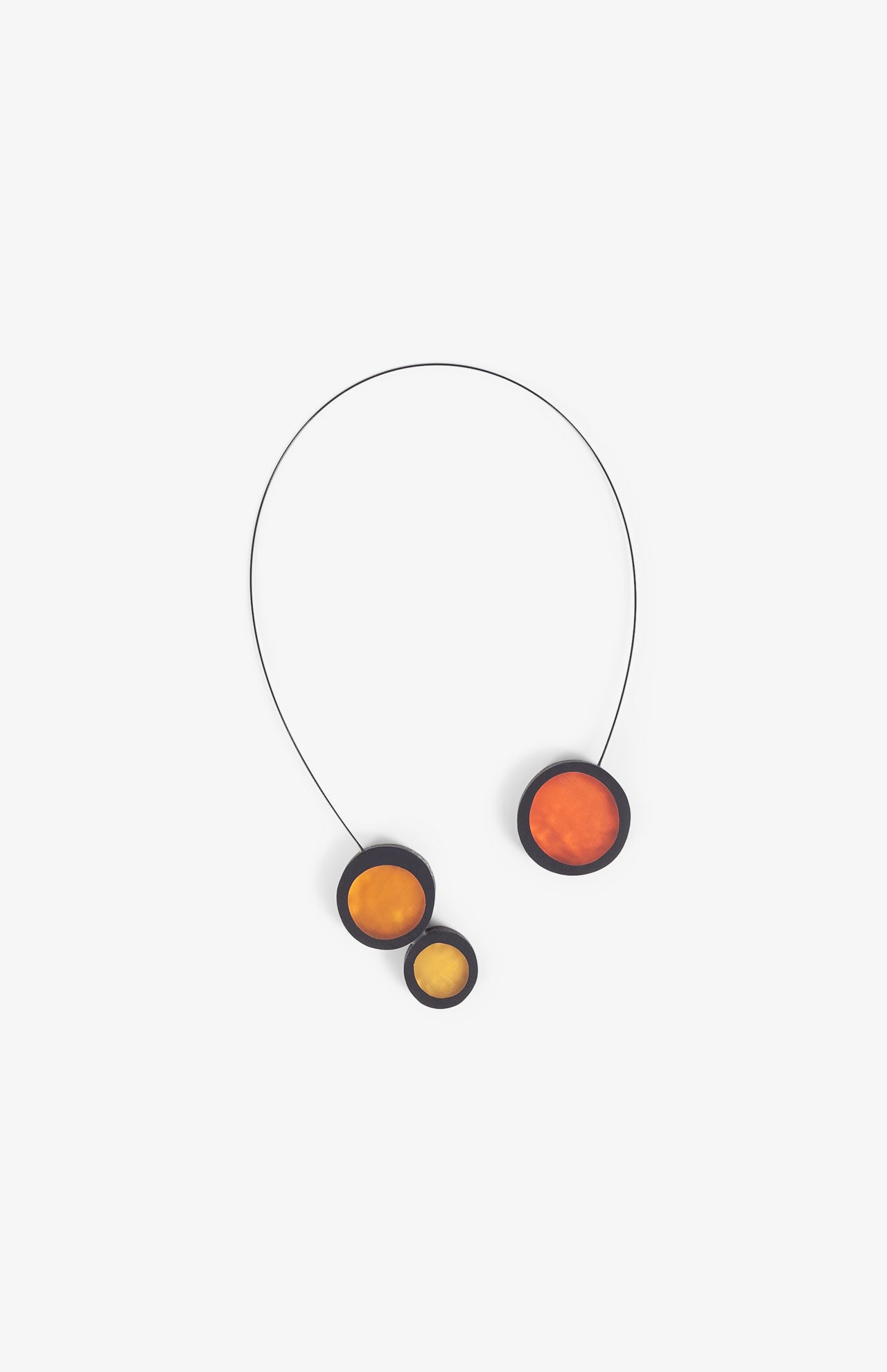 Collier Calder - 3 Ronds - Orange/Jaune/Jaune