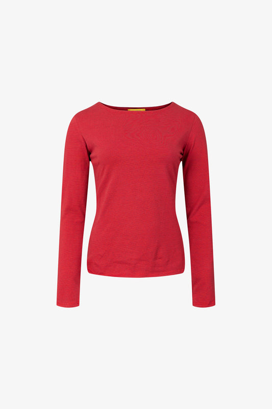 Top Patch Rayures Rouge
